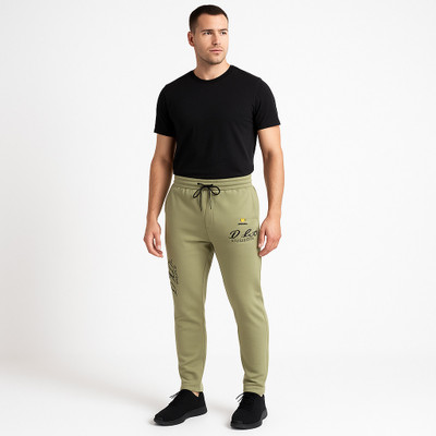 DLER Solid Men Grey, Blue, Black, Olive Track Pants