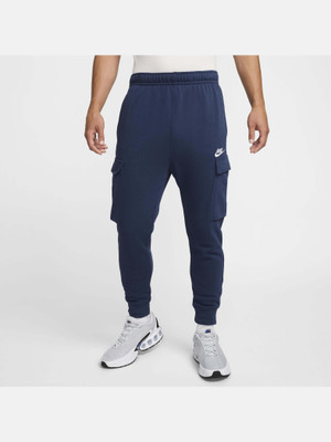 NIKE Solid Men Blue Track Pants