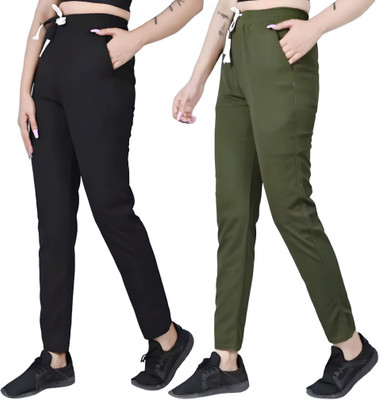 MATTILA Self Design Men Black, Olive Track Pants