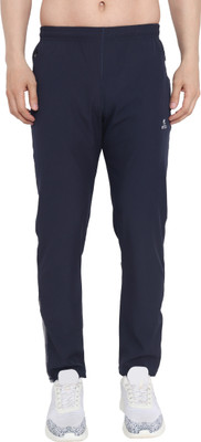 efito Solid Men Blue Track Pants