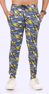 24 Street Printed Men Multicolor Track Pants