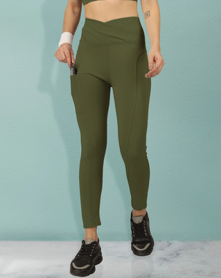 BEYOGINI Solid Women Green Track Pants