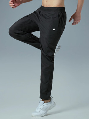 Vitaan Solid Men Black Track Pants