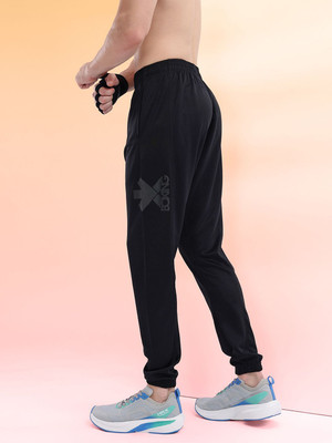 HRX by Hrithik Roshan Solid Men Black Track Pants