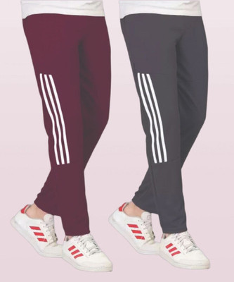 CLOTVIN TREND Striped Men Grey Track Pants