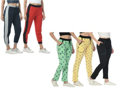 IndiWeaves Printed Women Multicolor Track Pants