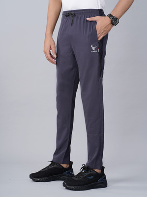 jorkk Striped Men Grey Track Pants