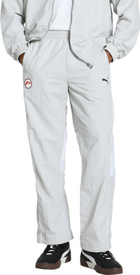 PUMA Solid Men Grey Track Pants