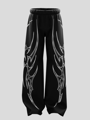 GLITO Printed Men Black Track Pants