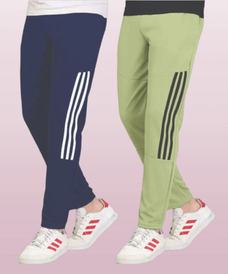CLOTVIN TREND Solid, Striped Men Multicolor Track Pants
