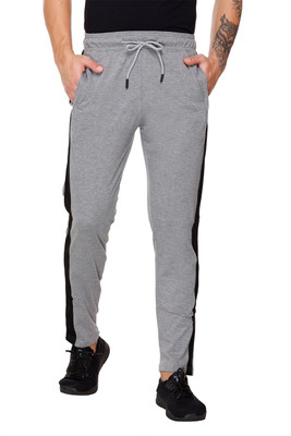 MattZig Striped Men Grey Track Pants