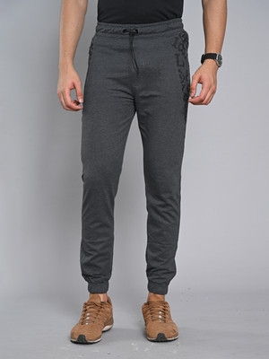 KILLER Graphic Print Men Grey Track Pants