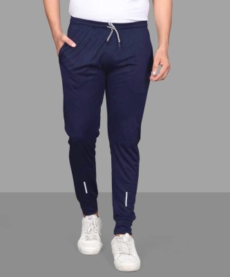 KASTBHANJAN FASHION Self Design Men Dark Blue Track Pants