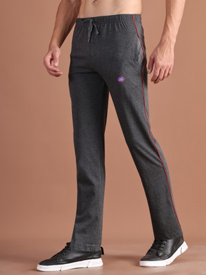MACK JONNEY Solid Men Grey Track Pants