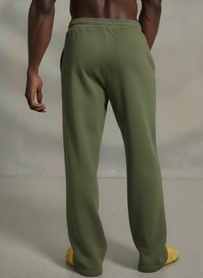 Dockstreet Striped Men Olive Track Pants