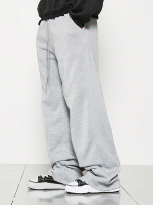 Dockstreet Solid Men Grey Track Pants