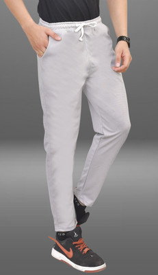 FAINTER Striped Men Grey Track Pants
