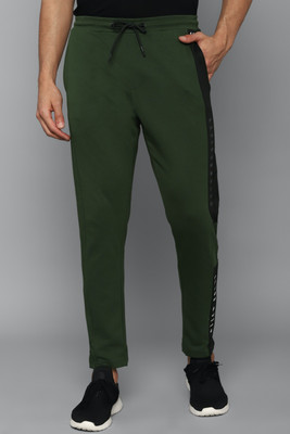 Allen Solly Colorblock Men Green Track Pants
