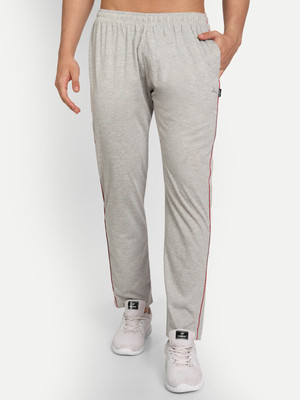 Zeffit Striped Men Grey Track Pants