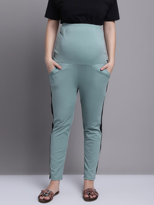 RED HOUGE Striped Women Green Track Pants