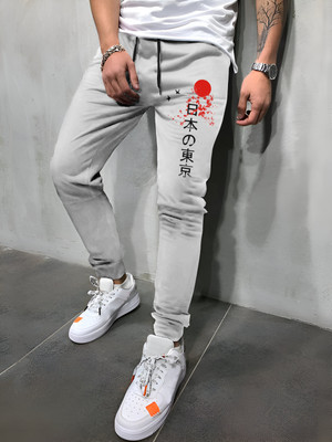 KELONBRO Printed Men Grey Track Pants