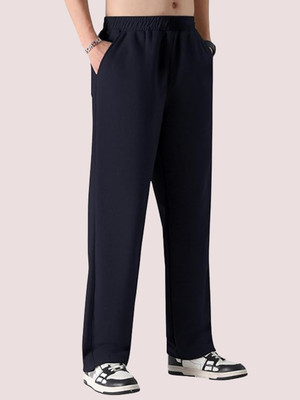 METRONAUT Solid Women Dark Blue Track Pants