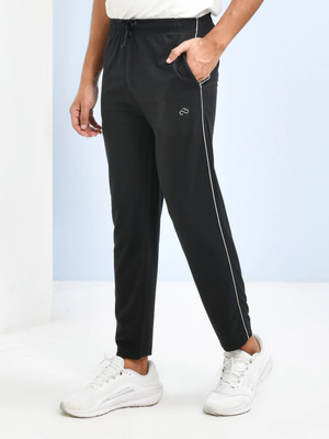 SKYKNIT Solid Men Black Track Pants