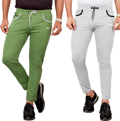 DEVICE OF HOVID FASHION Solid Men Light Green, Grey Track Pants