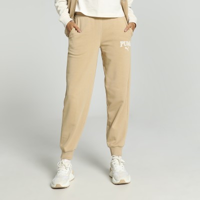 PUMA Printed Women Beige Track Pants