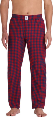 U.S. POLO ASSN. Checkered Men Red Track Pants