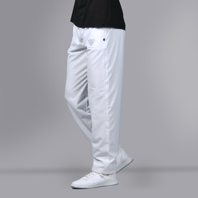 SPORTS VILLA Solid Men White Track Pants