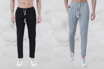 SP FASHION Solid Men Grey Track Pants