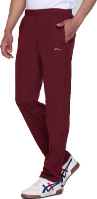 A&Y Solid, Printed Men Maroon Track Pants