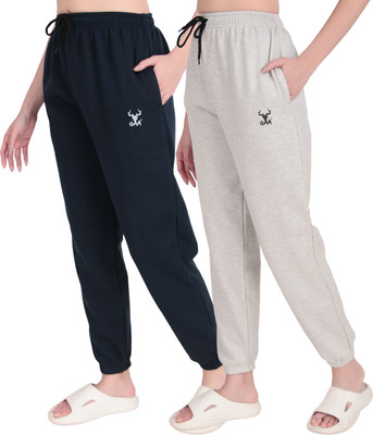 GAA Solid Men & Women Dark Blue, Grey Track Pants