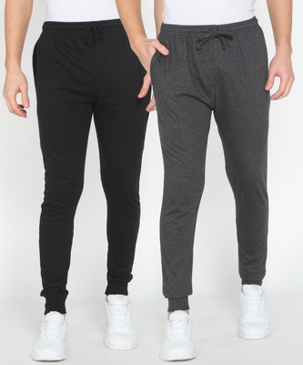 CHROMOZOME Solid Men Black, Grey Track Pants