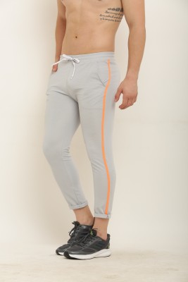 ANUSH FASHION Striped Men Grey Track Pants