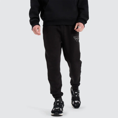 CornerKick Solid Men Black Track Pants