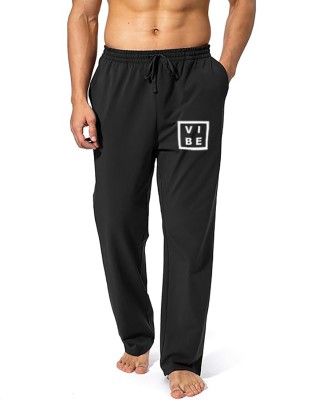 HOTFITS Printed Men Black Track Pants