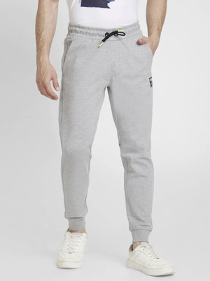 Spykar Printed Men Grey Track Pants