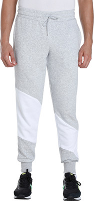 PUMA POWER Cat Sweatpants Solid Men Grey Track Pants