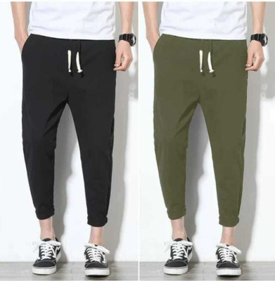 MATTILA Solid Men Black, Green Track Pants