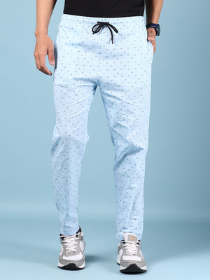 V-MART Printed Men Blue Track Pants