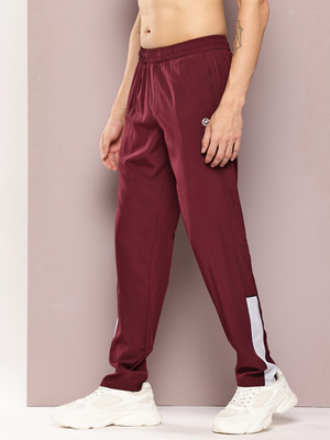 Turnfit Self Design Men Maroon Track Pants