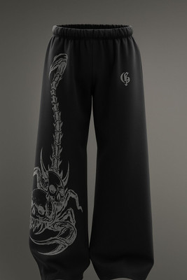 Bunka fashion Printed Men & Women Black Track Pants