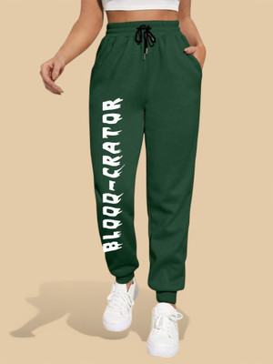 Tabadtod Printed Women Green Track Pants