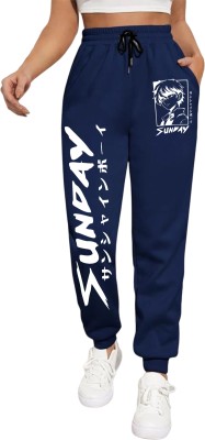 TABADTOD ENTERPRISES Graphic Print Women Blue Track Pants