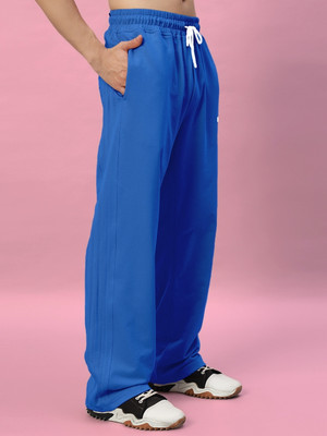 WEARDUDS Solid Men Blue Track Pants