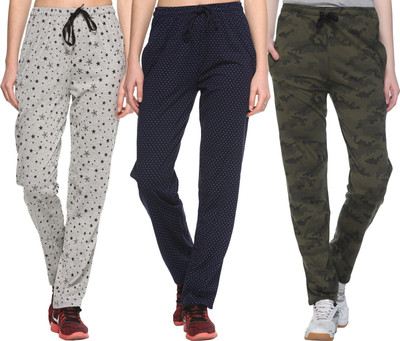 Weboasis Self Design Women Grey Track Pants