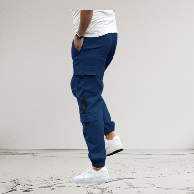 THE SAVIRA FASHION Solid Men Blue Track Pants