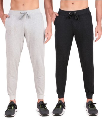 UZARUS Solid Men Grey, Black Track Pants